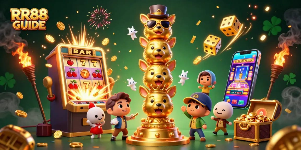Experience the thrill of RR88 GUIDE with exciting jackpots, vibrant casino elements bursting with energy.