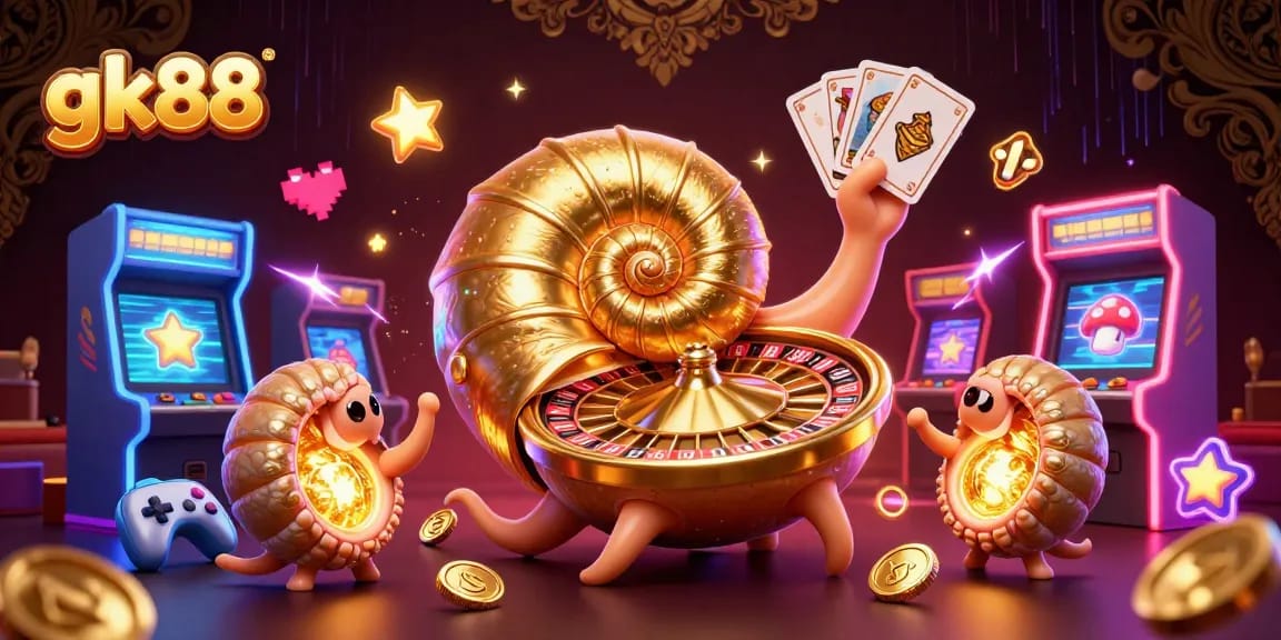 gk88 spins the roulette wheel with vibrant casino energy and glowing game elements
