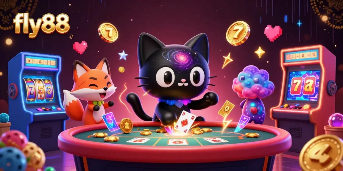 Experience thrilling gameplay at fly88 with cosmic casino elements and dynamic characters.