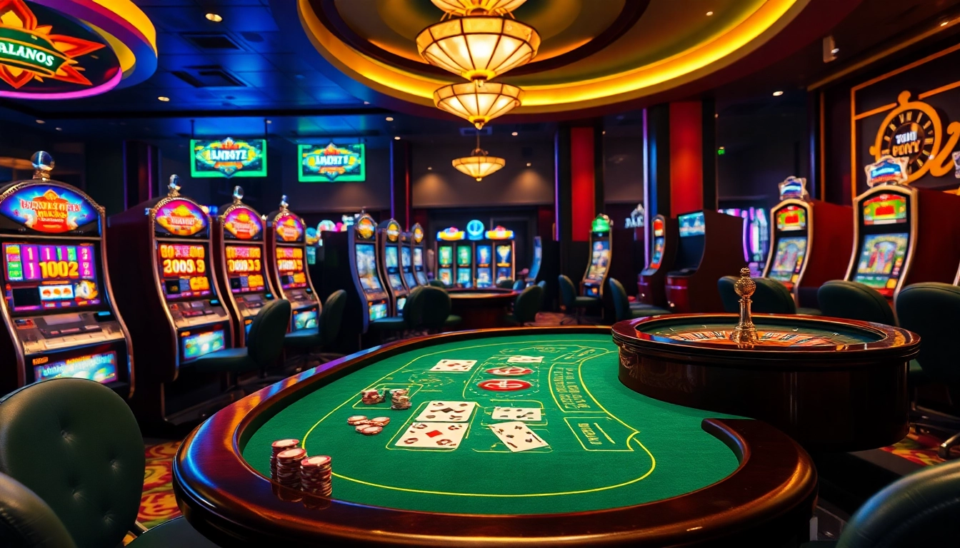 Experience thrilling games at S8 with vibrant casino tables and exciting slot machines.
