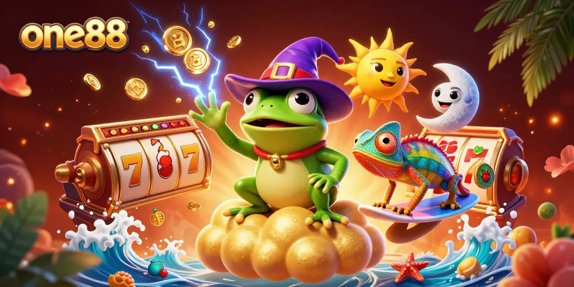 Experience thrilling jackpots and excitement at one88 with vibrant characters and dynamic game elements.