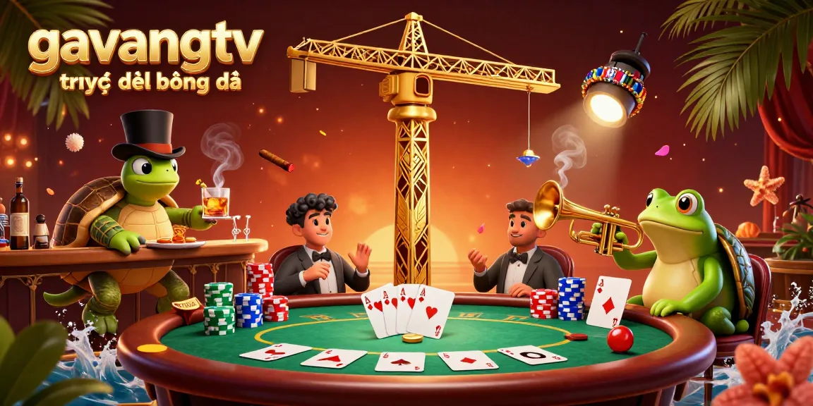 Experience the excitement of gavangtv trực tiếp bóng đá with vibrant gambling characters at a speakeasy.