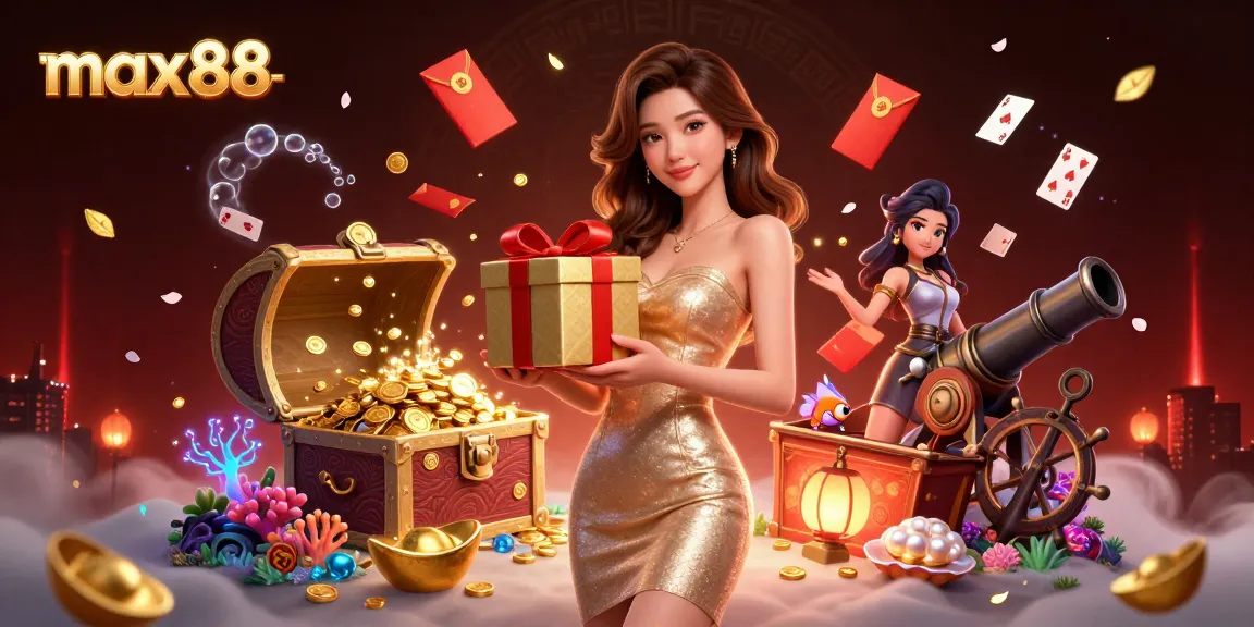 Experience winning excitement at max88 with festive casino themes and golden treasures.